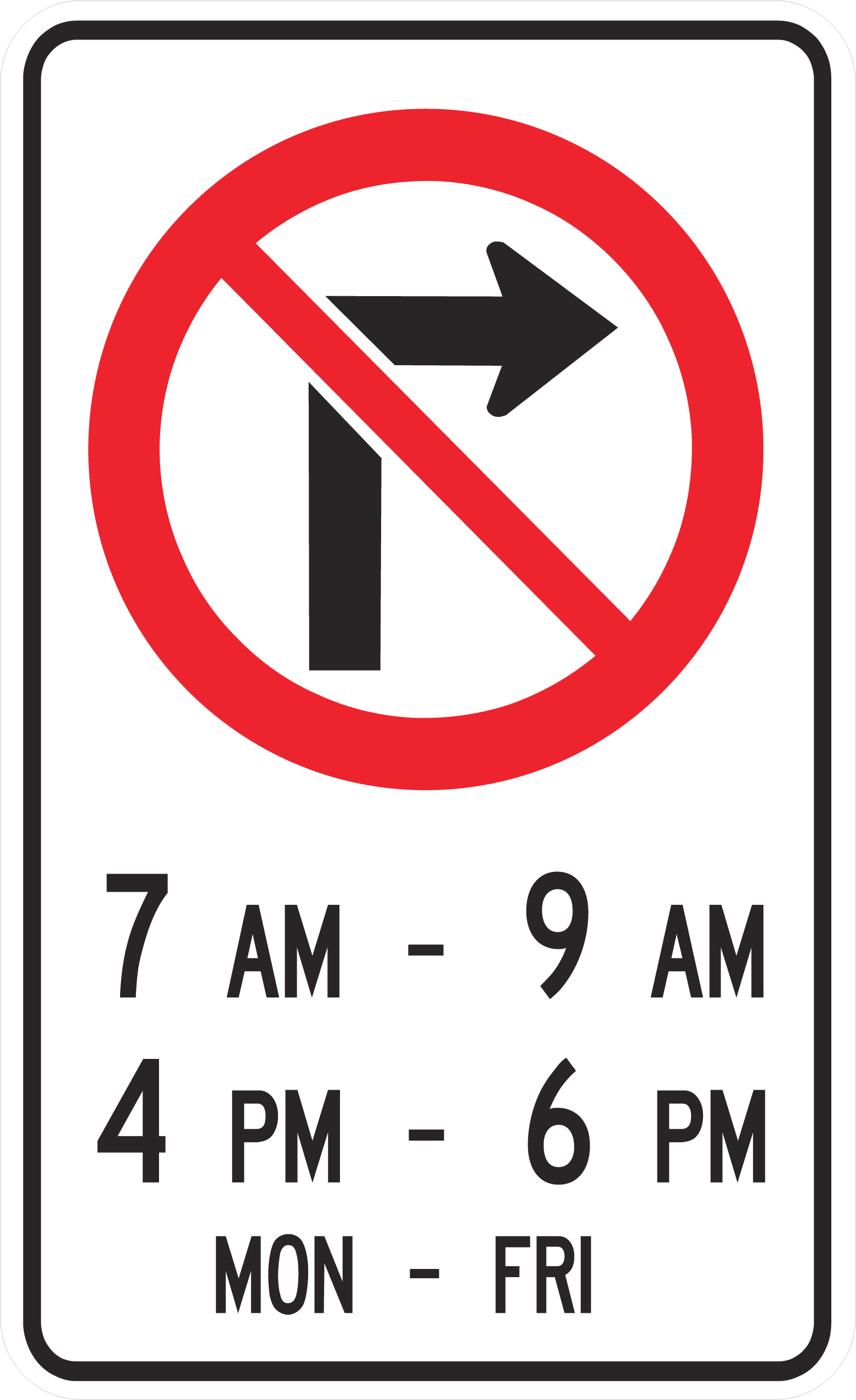 Regulatory Sign 60x90